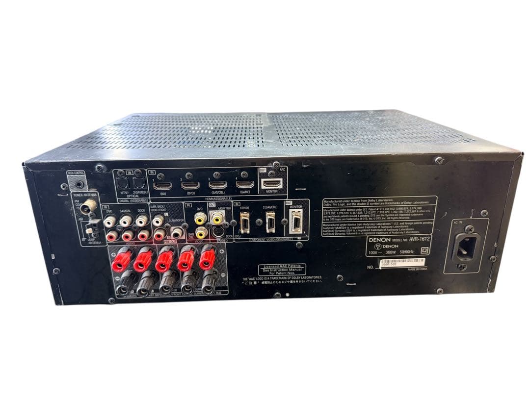 DENON 5.1ch AVアンプ AVR-1612 オーディオ機器 デノン