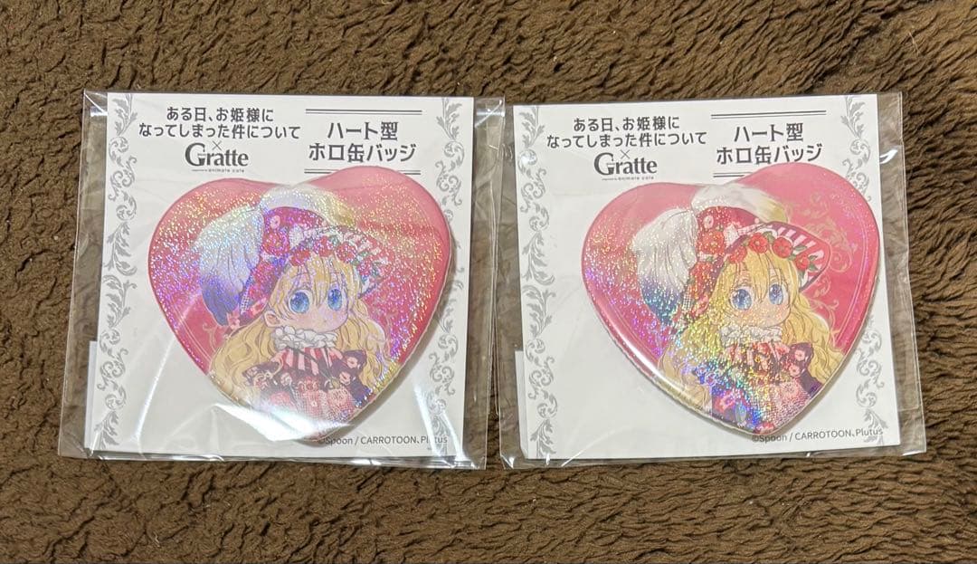 ある日、お姫様になってしまった件について アタナシア 缶バッジ 2点