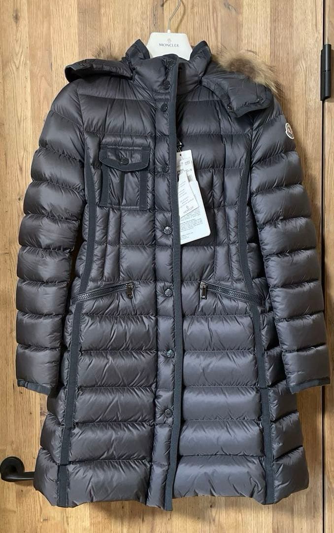 MONCLERモンクレールHERMIFURエルミファー サイズ00 ダークグレー