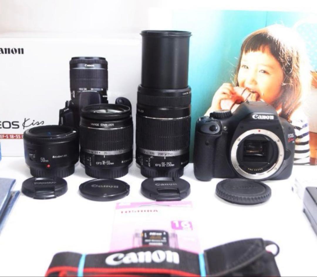 ❤初心者お勧め❤スマホ転送ＯＫ❤動画撮影❤kiss x4❤1800万画素❤