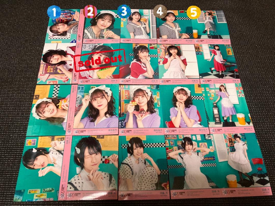 ナナニジ　anniversary live 2023 　ダイナー衣装　ブロマイド