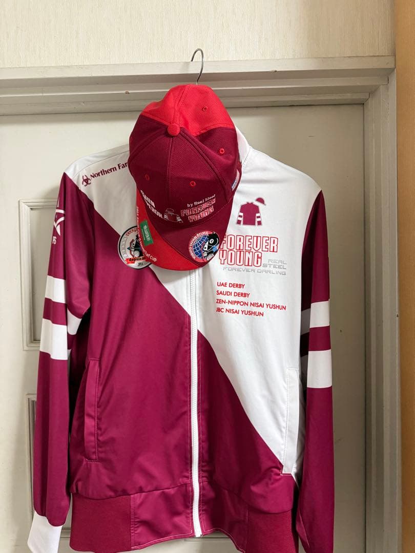希少》フォーエバーヤング ジャージ(L) キャップ 現地記念馬券 - メルカリ