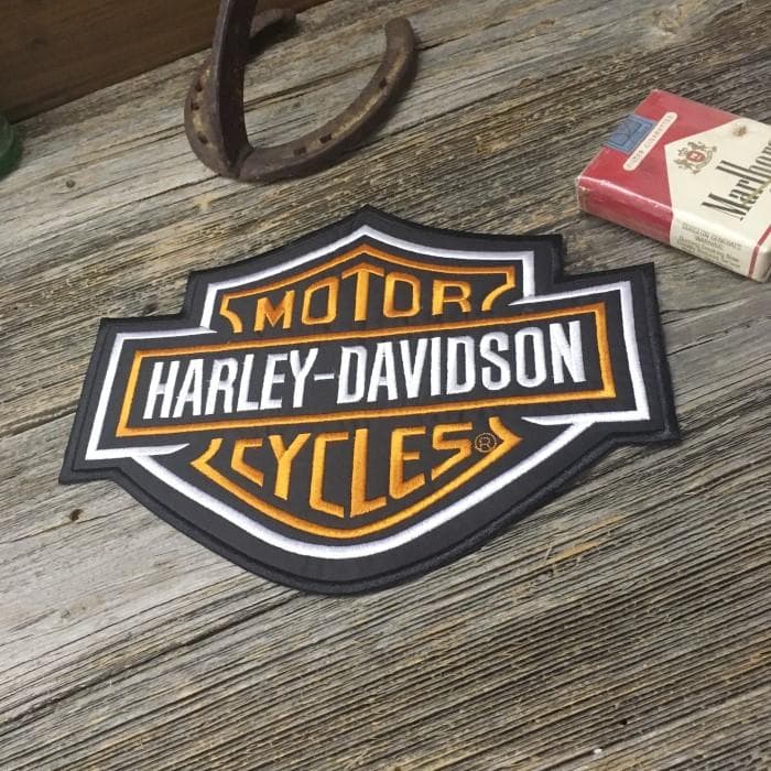 ハーレーワッペン 大きめ 3点セット ◇ 背中をカスタム ロゴパッチ