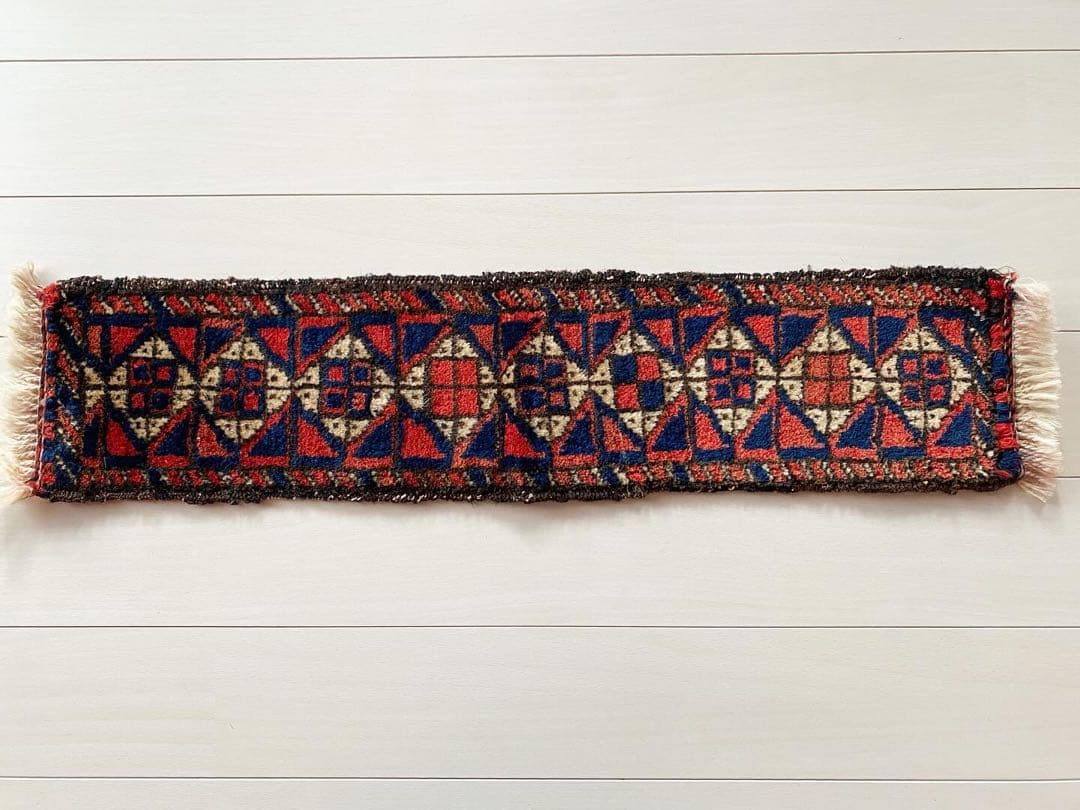 《 trb102 》 ヴィンテージラグ バルーチ ミニランナーラグ