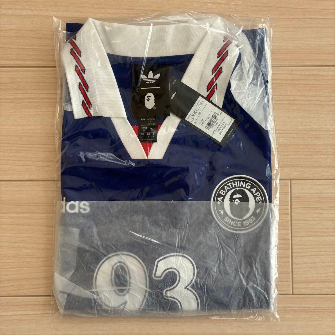 XLサイズ】adidas × BAPE Flame Jersey - メルカリ