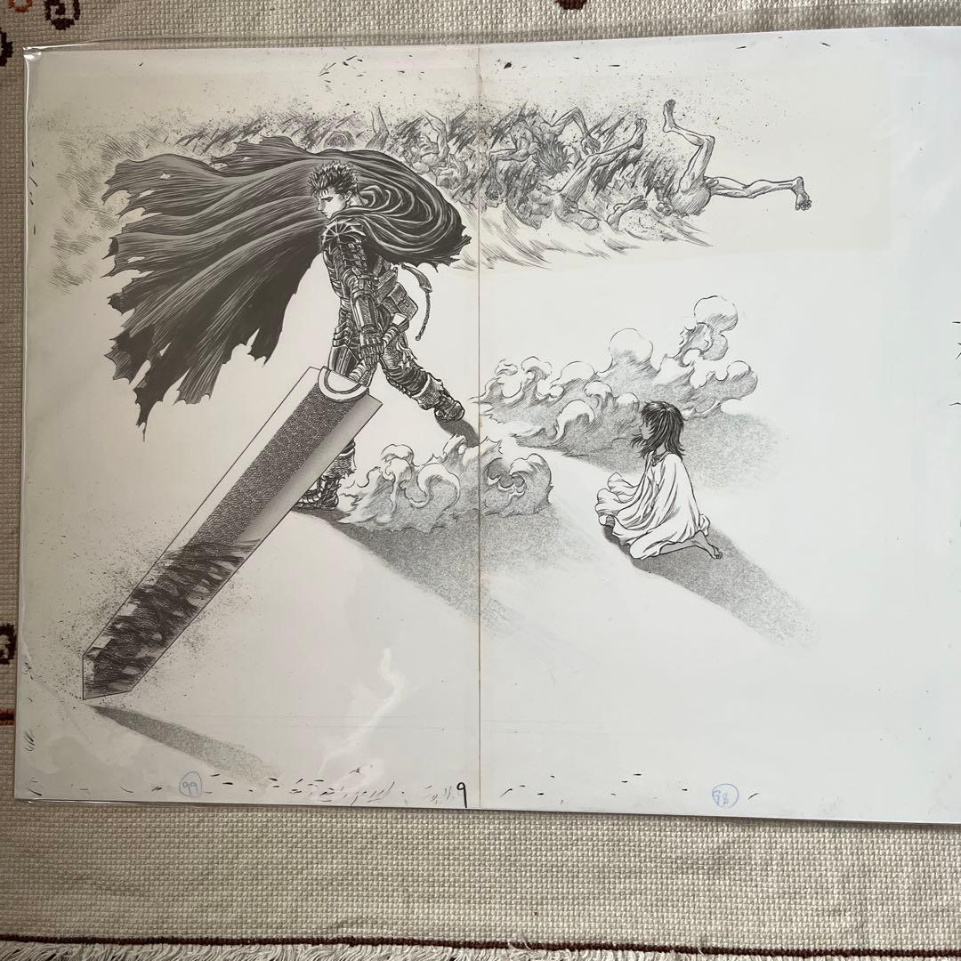 ベルセルク展　複製原画４枚　三浦健太郎