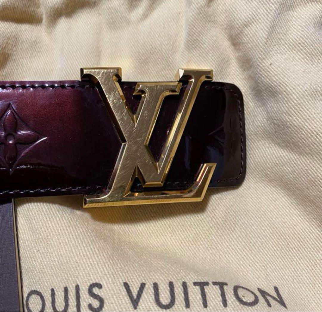 Louis Vuitton バーガンディ ベルト ベルト・LV シェイク 40MM リバーシブル モノグラム・エクリプス｜ルイ