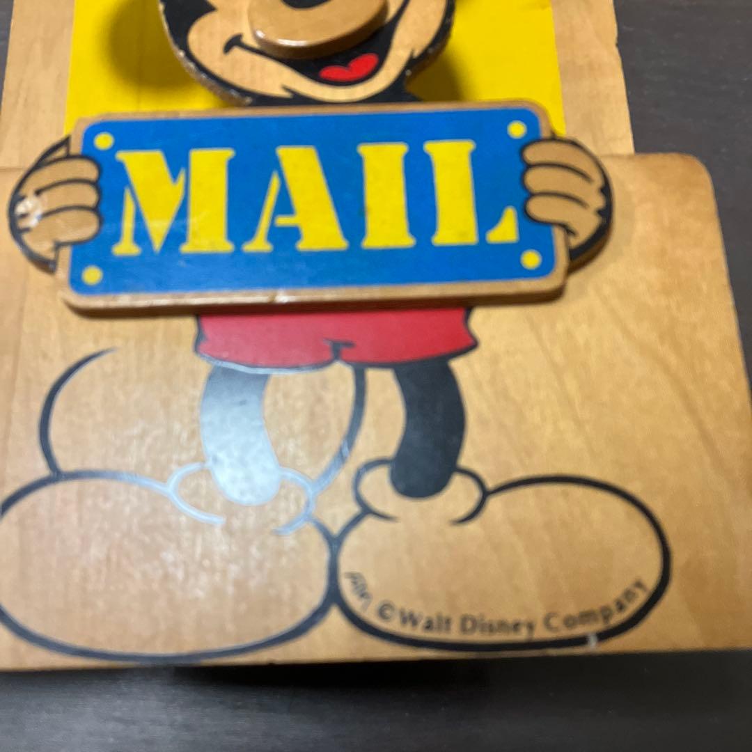 ミッキーマウス 木製郵便受け MAIL