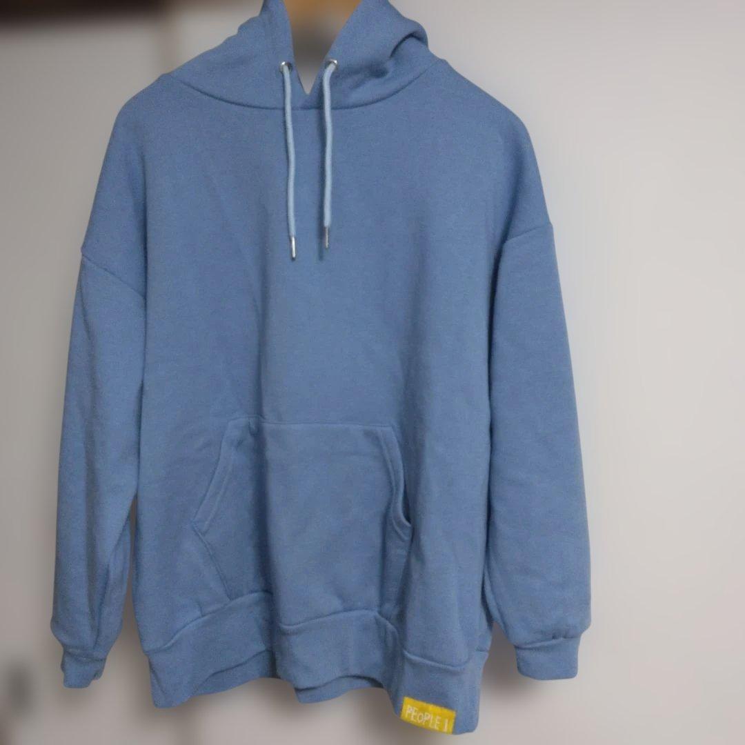 PEOPLE1 \"怪獣とゴースト\" HOODIE / LIGHT BLUE