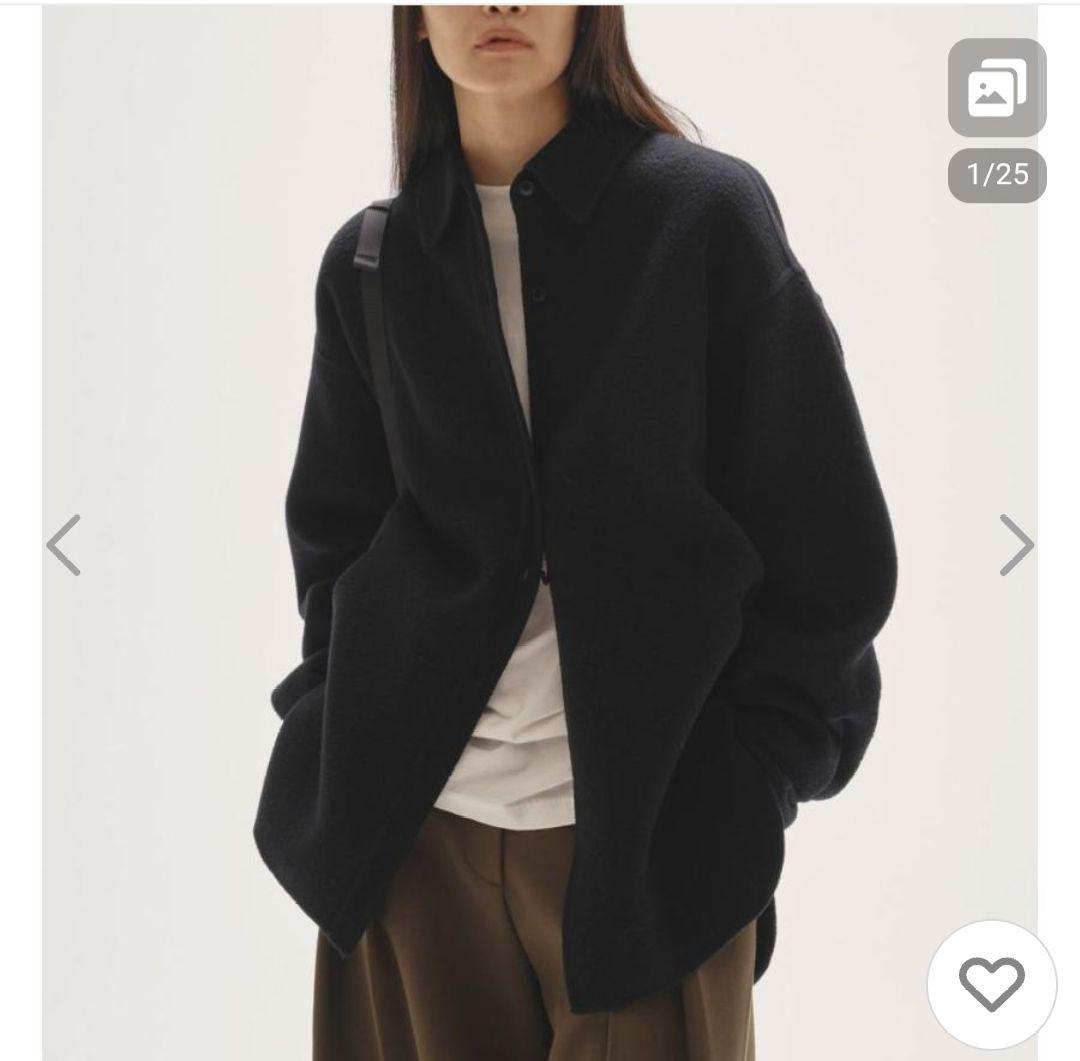 トゥデイフル Wool Shirts Jacket 黒38 TODAYFUL/トゥデイフル】Wool Shirts Jacket/ウールシャツジャケット