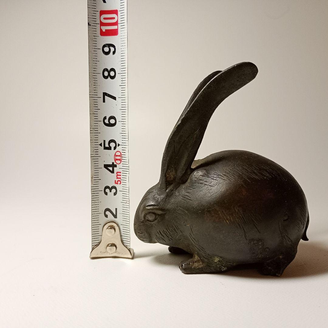 古銅 長耳兎置物 江戸時代 - メルカリ