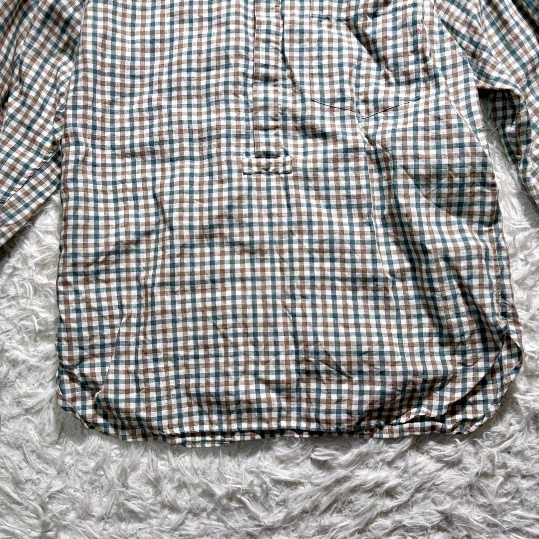 美品】マーガレットハウエル プルオーバー シャツ M ギンガムチェック
