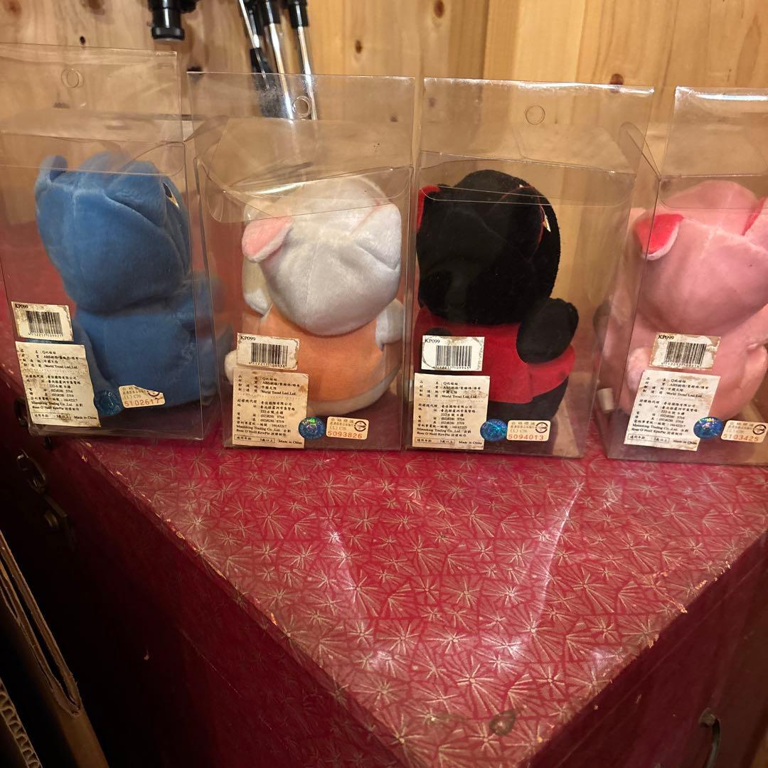 キューピー 招き猫セット 2001年製 ローズオニールキューピー