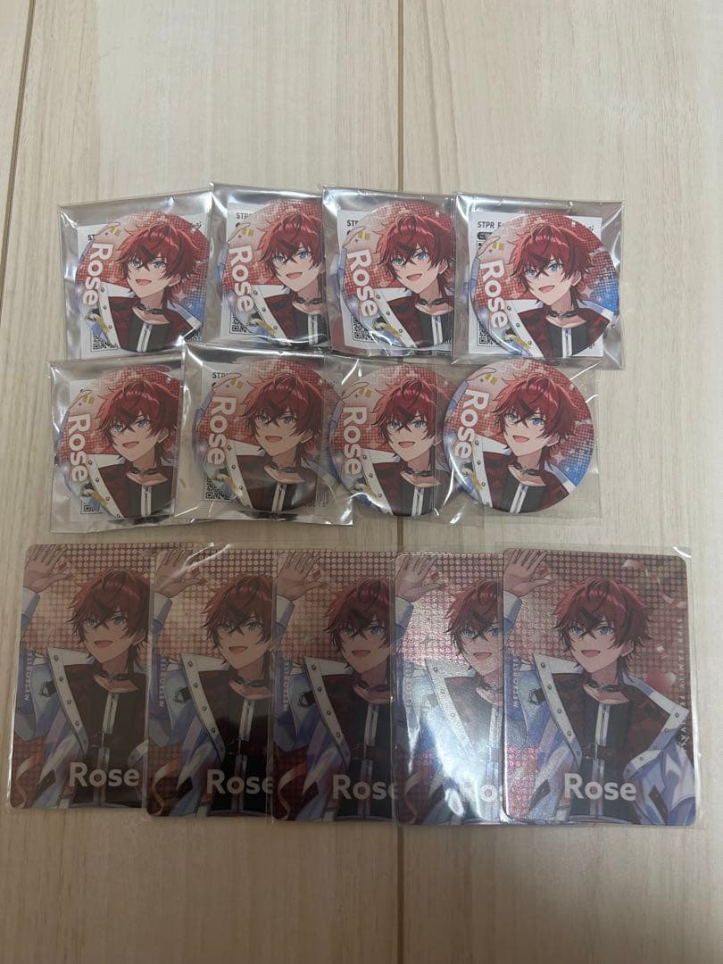 Meteorites Rose すとふぇす ロゼくん 缶バッジとカードセット - メルカリ