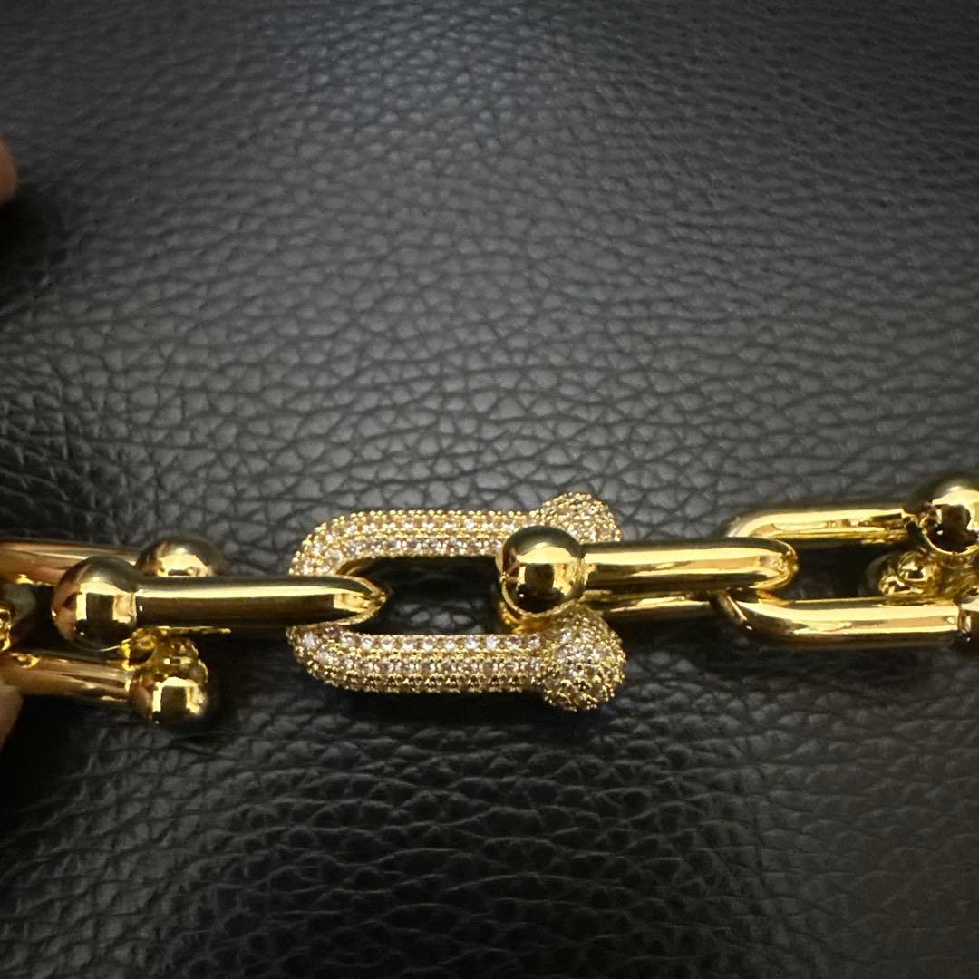 Ice89】Luxury Link Bracelet ゴールドブレスレット - メルカリ