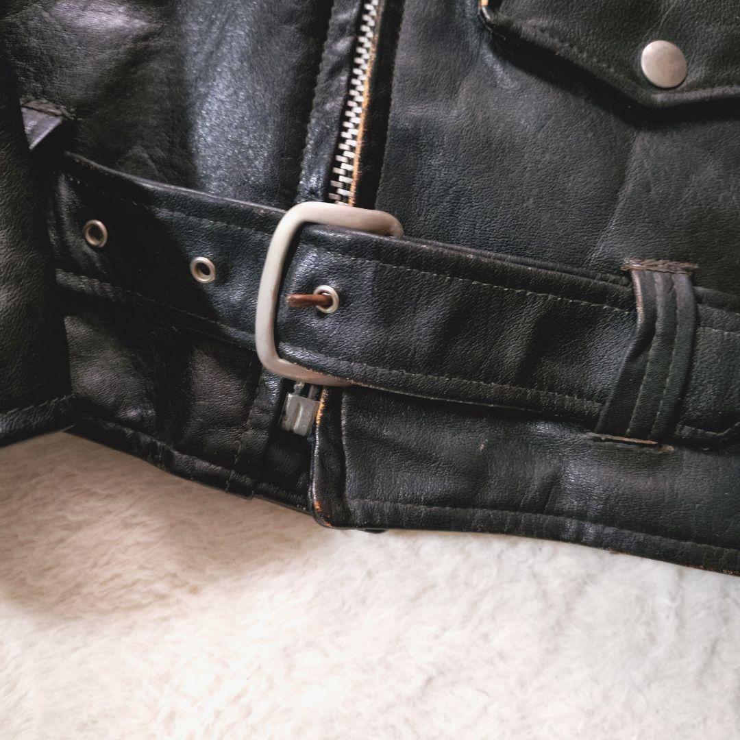 60s sears ライダース servalジップ 雰囲気抜群 ダブル USA製 - メルカリ