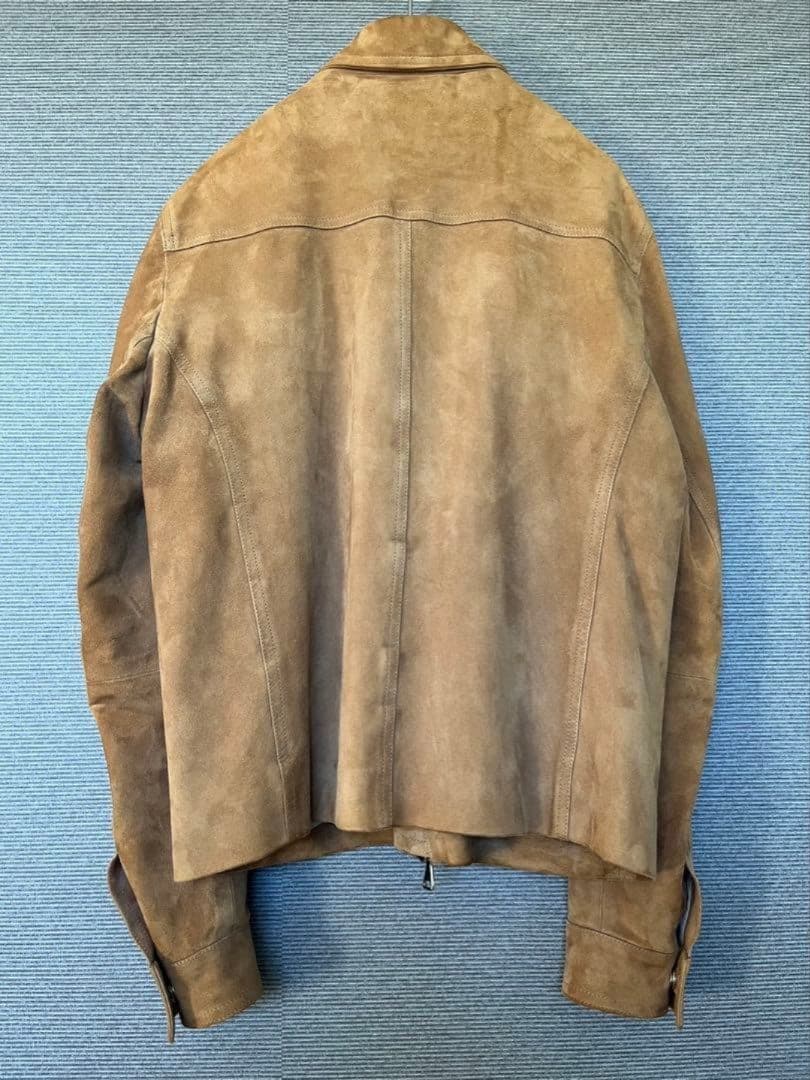 EMMETI×nano universe ゴールドジップスエードブルゾン - メルカリ