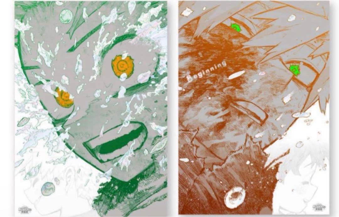 A2アートポスター2枚セット　The Beginning ヒロアカ　原画展 ヒロアカ 原画展 A2アートポスター2枚セット 【The Beginning】 - メルカリ