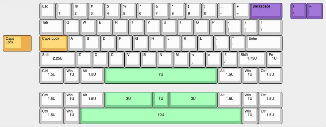 Waffling60 MX Hot Swap ANSI 60%キーボード 基板 - メルカリ
