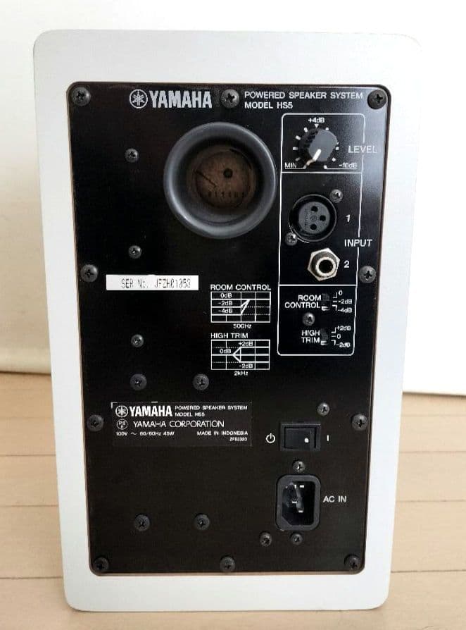 YAMAHA ヤマハHS5 モニタースピーカー ホワイト 1本 - メルカリ