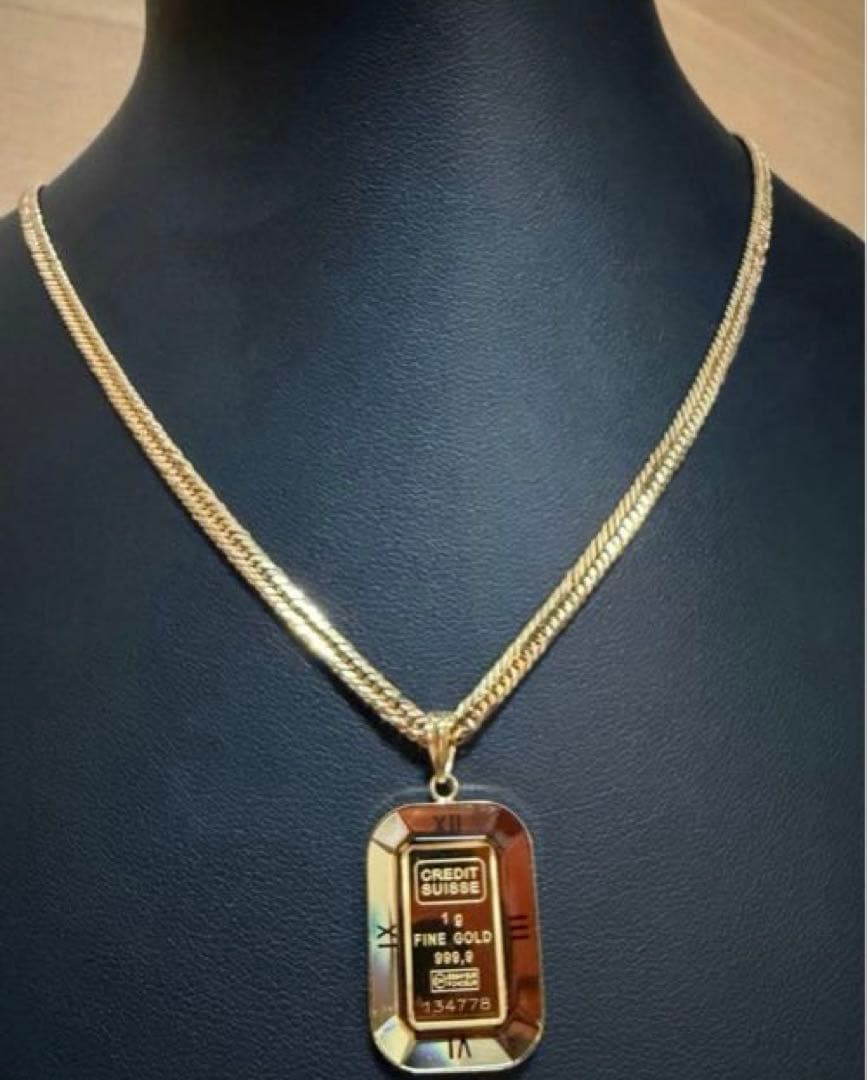 K18/K24リバティー・スタチュー トップペンダント 5.01g