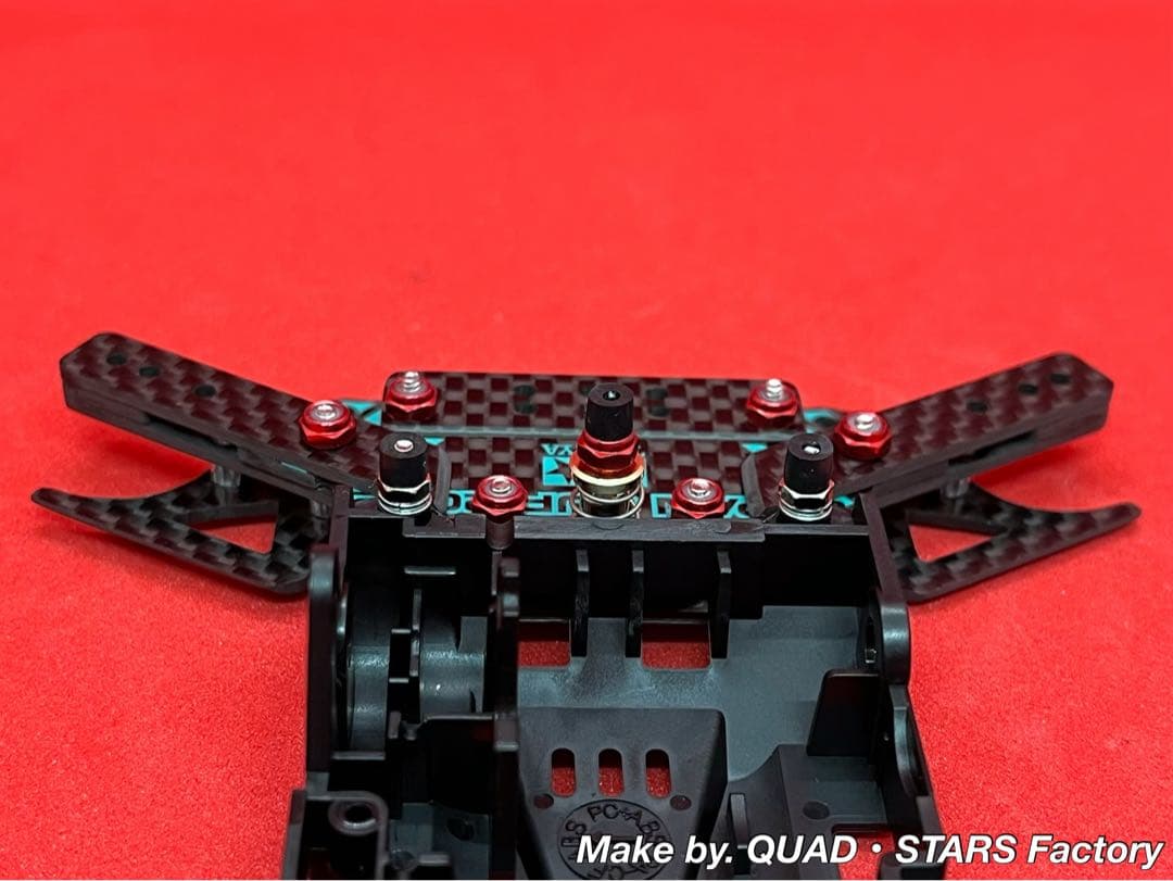 【ミニ四駆・VZシャーシ用】1軸リヤアンカー　J-CUP2022／カーボン