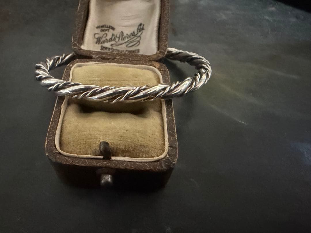 希少 ヴィンテージ バングル シルバー 925 アンティーク アメリカ