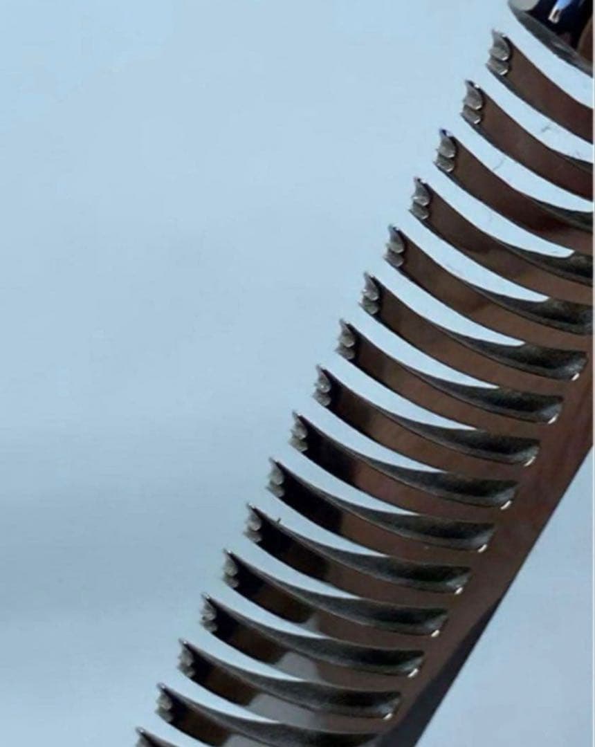 ⑥評価多数！コバルトセニングシザー V金10号○25%○はさみ○すき