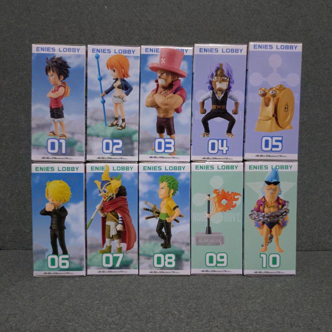 ワンピース ワールドコレクタブルフィギュア エニエスロビー セット コンプ