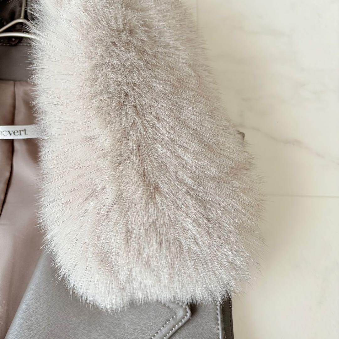 極美品✨《ブランベール 》フォックス　ダブルライダース ラムレザージレ　モニーレ