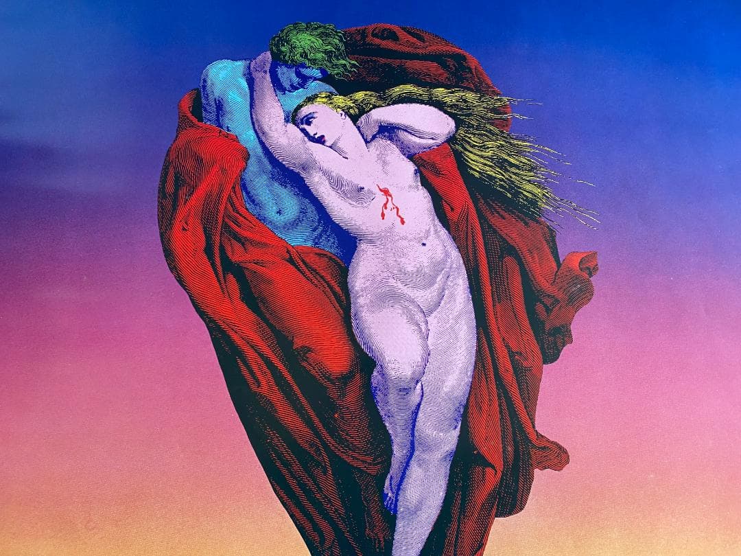 横尾忠則 ポスター1974年「GREETIG」はいずか印刷 直筆サイン入り 美品