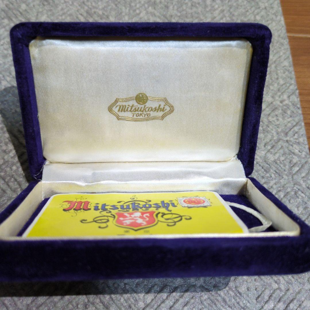 麒麟麦酒株式会社 創立50周年記念(1957年)東京三越 銀製バックル 共箱・栞