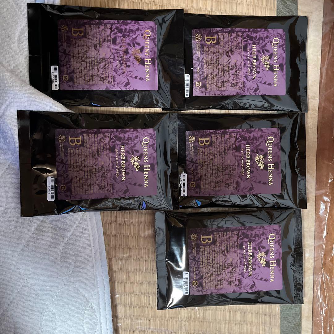 クィーン ヘナ クィーンズハーブブラウン 5パックの通販はau PAY