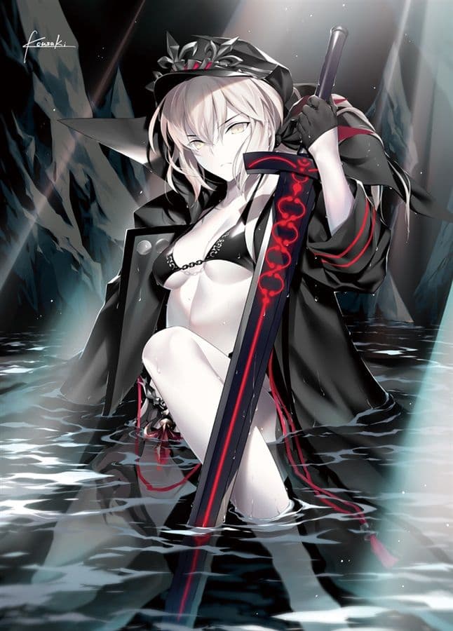 光崎 水着軍服セイバーオルタ B2タペストリー FGO - メルカリ