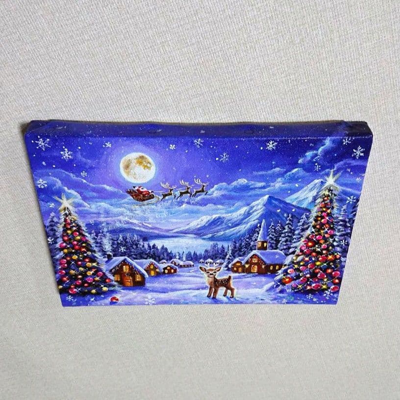 k*☆様 『月を眺めて』アクリル画 SM 風景画 絵画