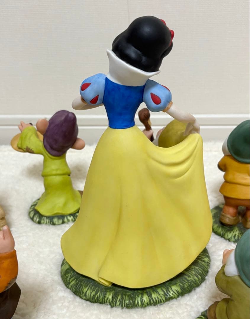 【希少】 白雪姫 7人の小人　加藤工芸　陶器　置物　ガーデンオーナメント　白雪姫
