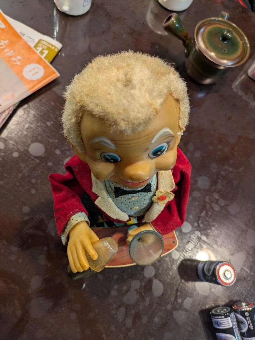 【希少】昭和レトロ 野村トーイ ブリキ製 バーテンダー 動作確認済み