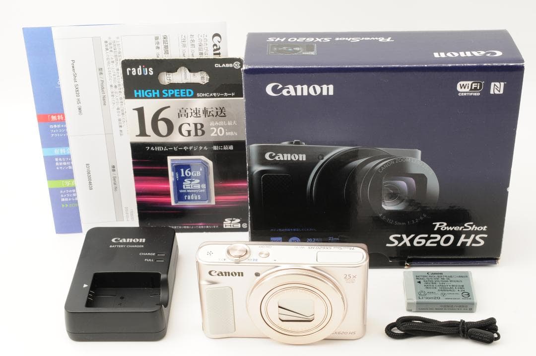【ほぼ新品 元箱付き】 キャノン Canon PowerShot SX620 ほぼ新品】Canon PowerShot SX620 HS 25倍ズーム - メルカリ