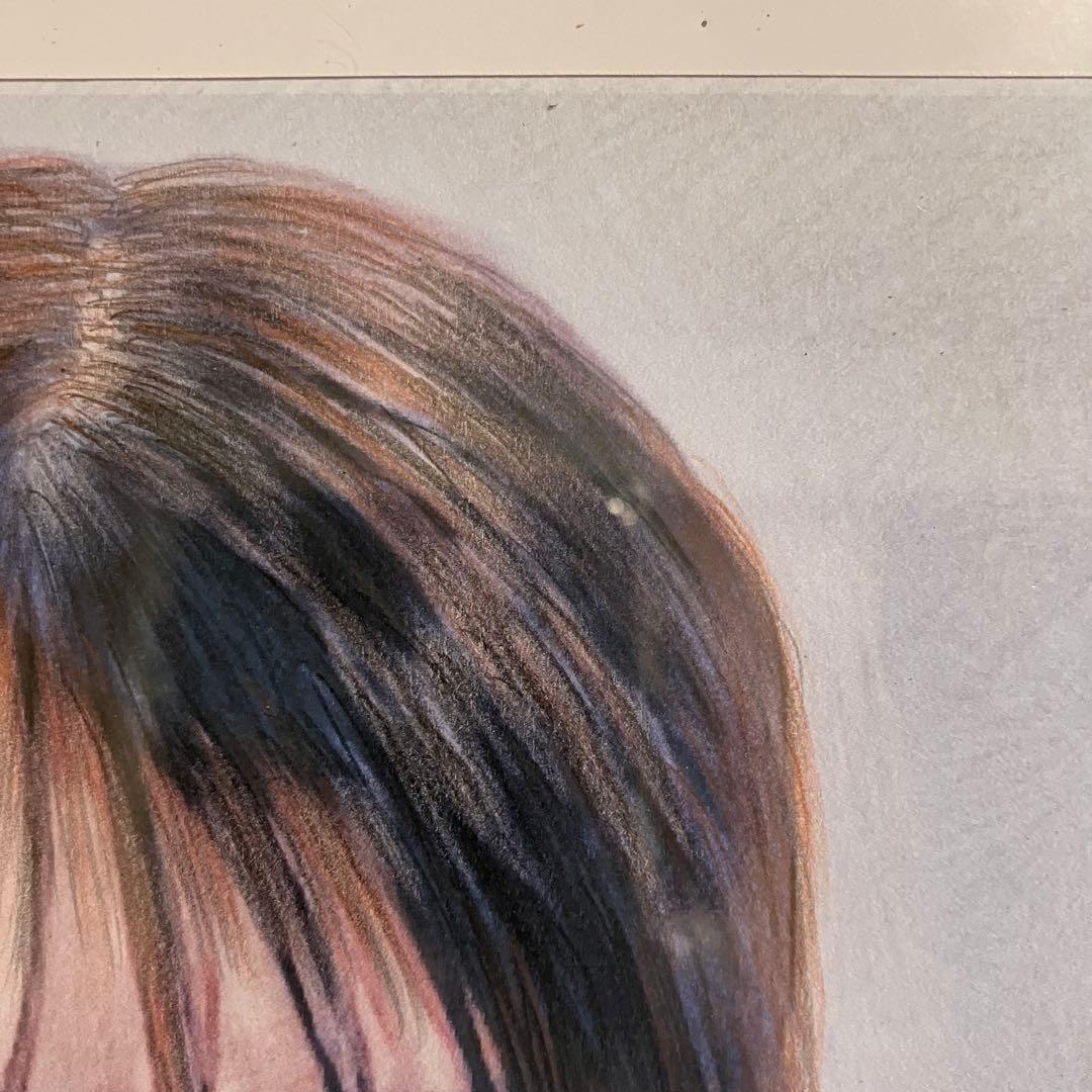 女優画26 額装品　額縁寸法32.7cm×24.0cm　カラー着色　京藤夏樹真作