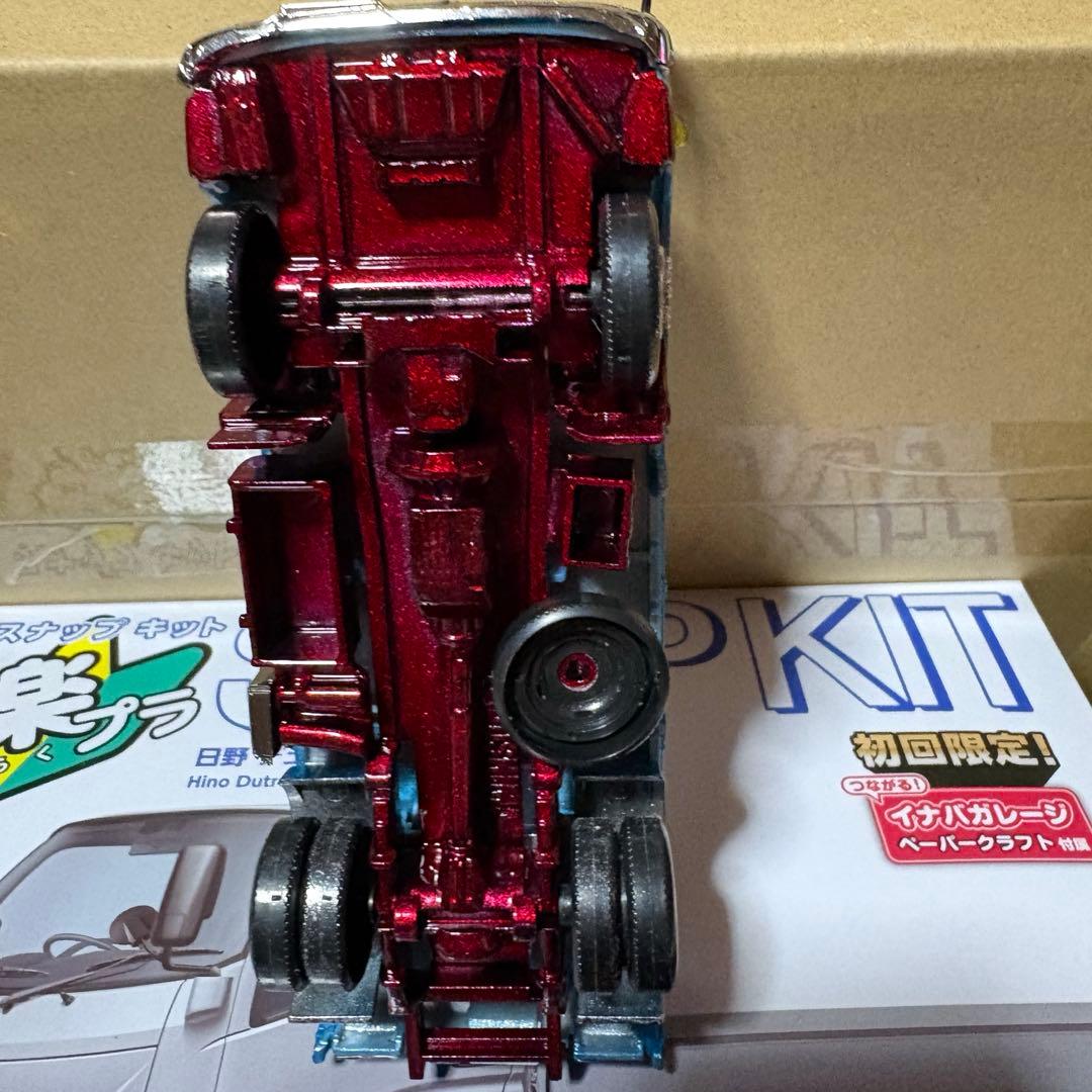 送料込み 楽プラ デュトロ 完成品 プラモデル デコトラ 1/32 ラメ塗装