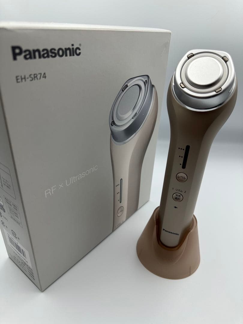 【極美品/箱付】Panasonic RF美顔器 EH-SR74 2021年製 RF美顔器 ゴールド調 EH-SR74-N [国内・海外対応] Panasonic