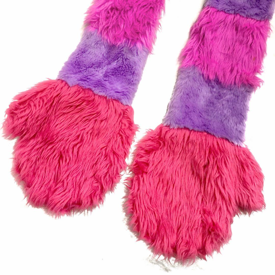 【週末限定価格】美品✨チェシャ猫マフラーキャップ ファンキャップ ディズニー