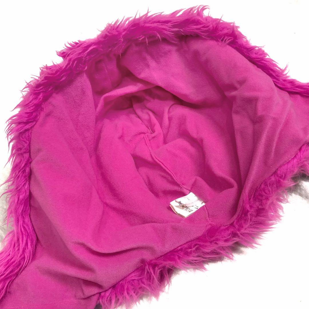 【週末限定価格】美品✨チェシャ猫マフラーキャップ ファンキャップ ディズニー