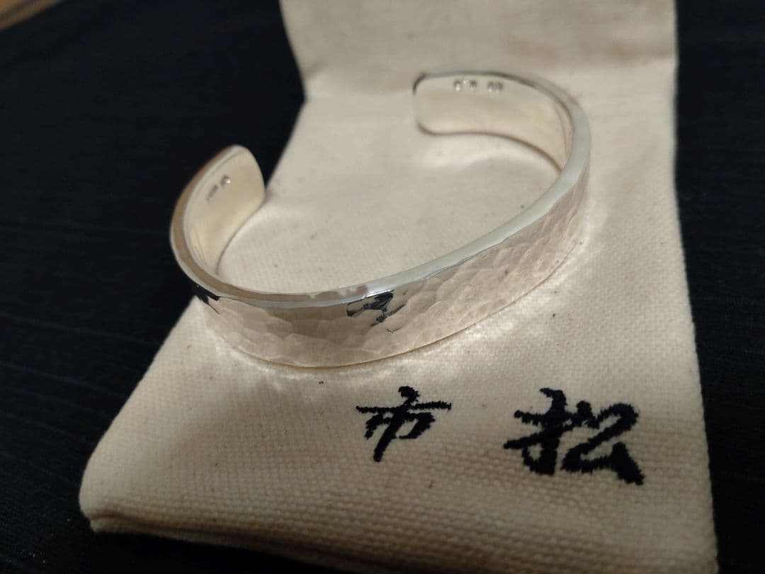 市松/シルバーバングル/12mm/完全未使用・新品/23年11月オーダー