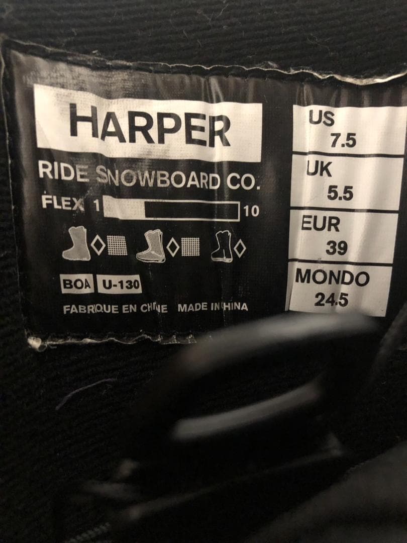 RIDE スノボブーツ　HARPER　BOA　24.5ｃｍ