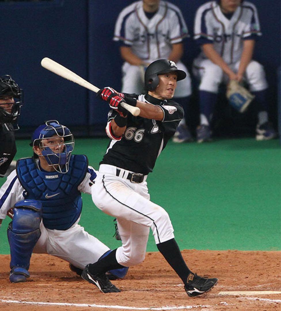 プロ支給品 実使用 岡田幸文 千葉ロッテ ゼット プロステイタス 外野手