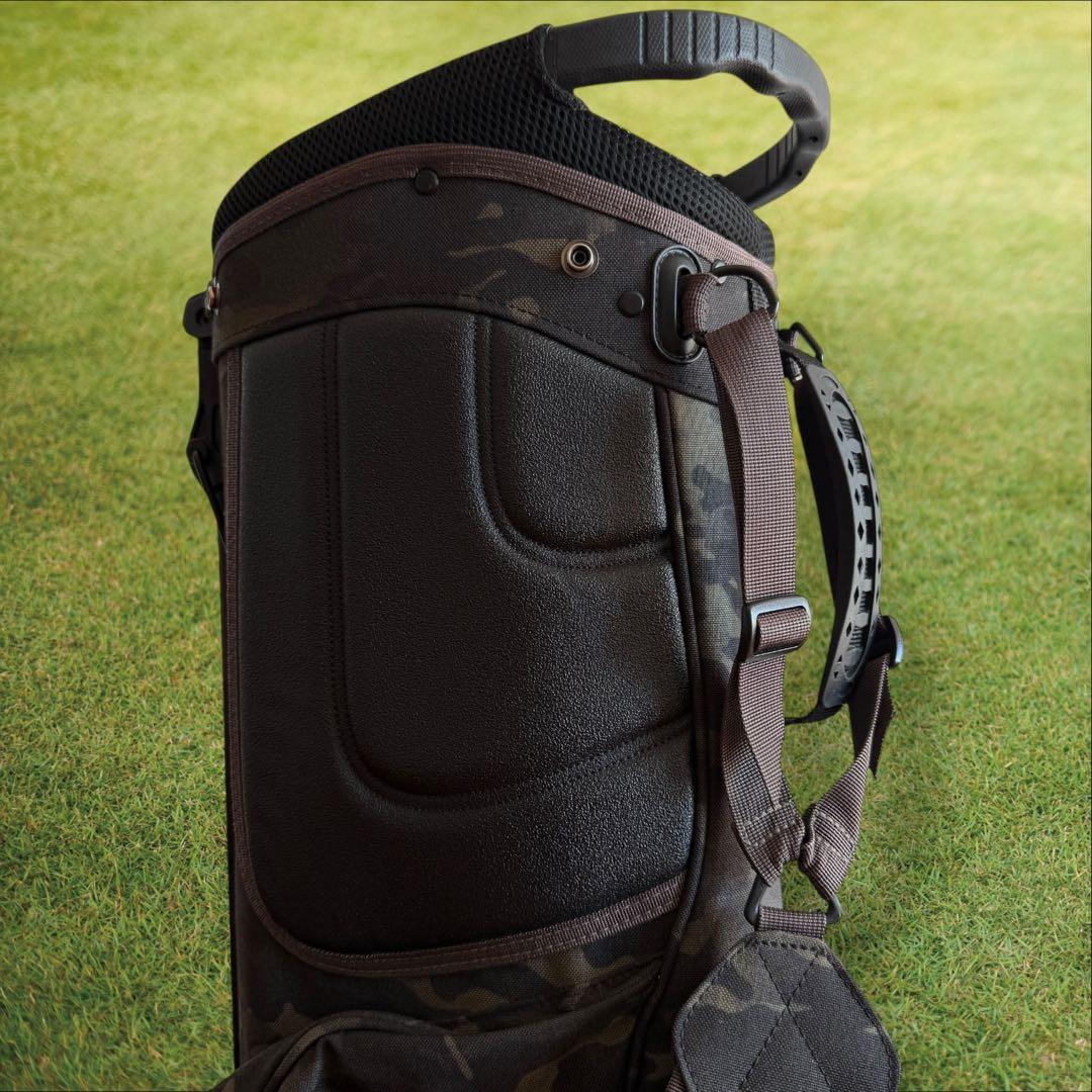 おまけ有 ブリーフィング キャディバッグ 迷彩 カモフラ 黒 グリーン