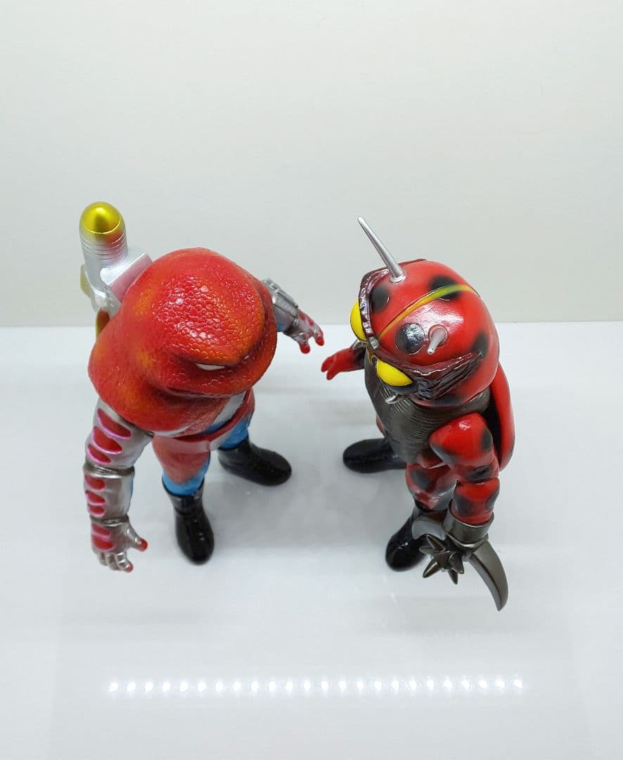 仮面ライダーV3✨風見志郎vsデストロン怪人◇東映レトロソフビ