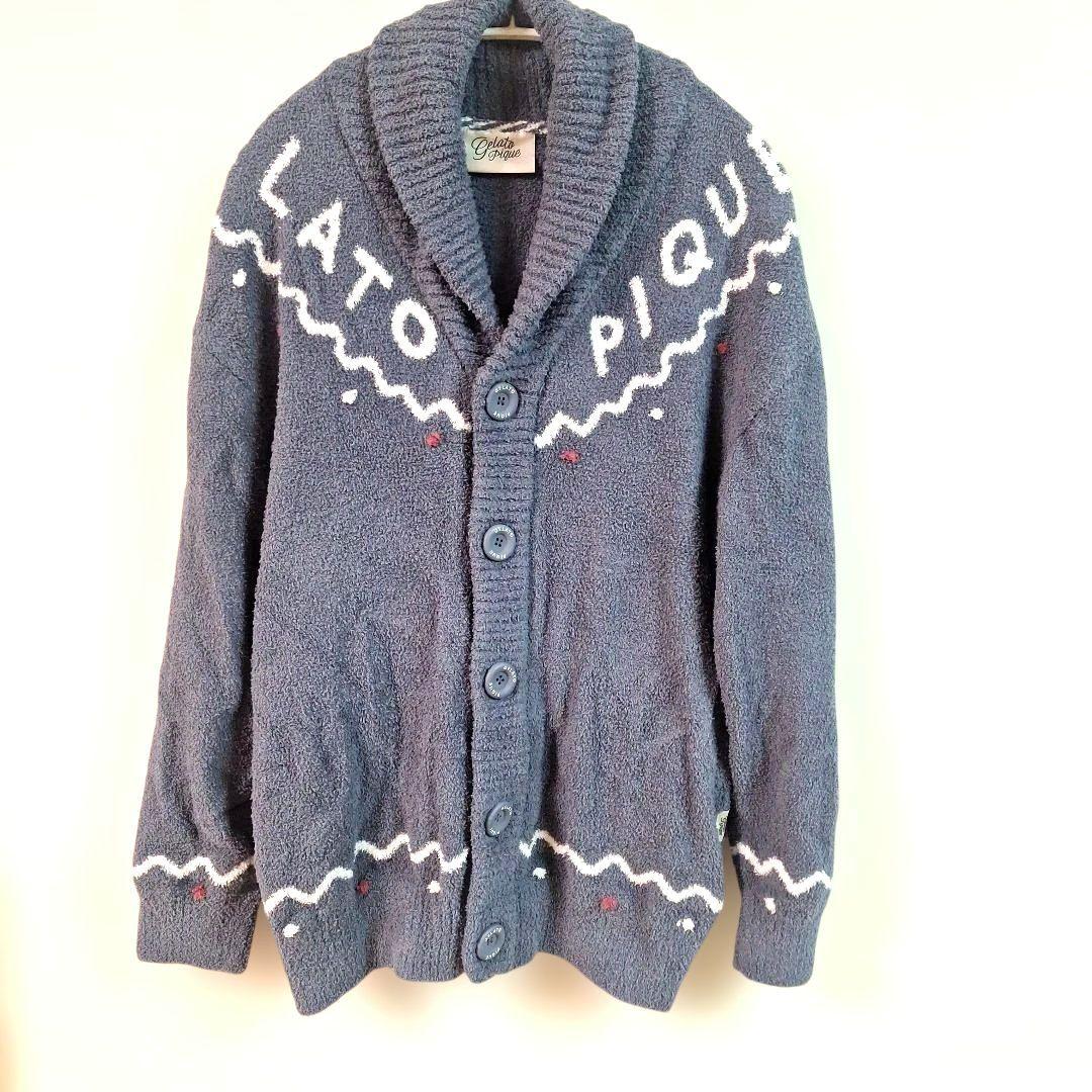 人気 ジェラート ピケ ノルディックショール カーディガン ルーム