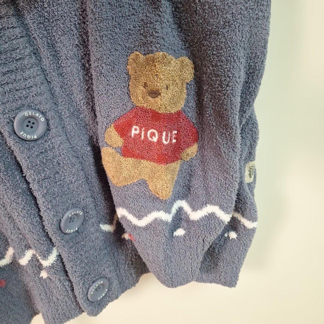 人気 ジェラート ピケ ノルディックショール カーディガン ルーム